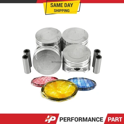 Pistons w/ Rings for 97-02 Mitsubishi 1.8L L4 SOHC 16v - Image 1 of 3