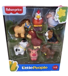 Paquete de 8 figuras Fisher Price Little People animales de granja 2018 - Imagen 1 de 2