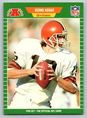 1989 Pro Set #77 Bernie Kosar Cleveland Browns - Image 1 of 2