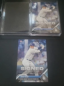 2023 Topps Now  Off-Season Shohei Ohtani #OS-21 LA Dodgers Sign Ohtani Lot Of 13 - Picture 1 of 3