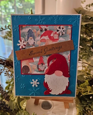 KIT DE TARJETAS ESTAMPADAS - GNOMO SALUDOS DE TEMPORADA hace 4-Set #XS.387 Foto 1 de 2