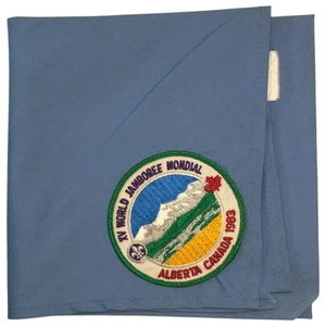 1983 15th World Scout Jamboree Canada Official Contigent Neckerchief (LB1912) - Picture 1 of 2