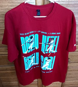 Arizona Diamondbacks Dbacks 2023 NLDS 4 jonrones para hombre XL camiseta camiseta roja - Imagen 1 de 6
