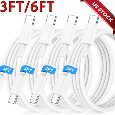 USB-C to USB-C Cable Fast Charger Type C to Type C Charging Cord Rapid Charger - Image 1 of 4