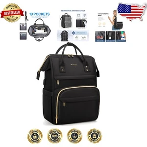 Comfortable 18 Inch Women's Laptop Backpack with USB Port - Perfect for Teachers - Picture 1 of 10
