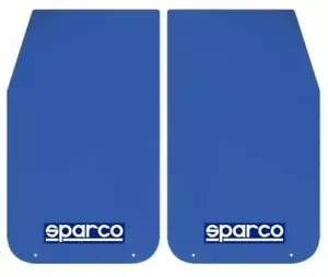 4 Sparco Car Mudflaps - Blue - Wide Rally Sportsflaps - Full set of 4 - Picture 1 of 1