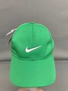 NEW Nike 2016 Adult Golf Dri-Fit Swoosh Adjustable Hat/Cap-Green “Company Logo” - Picture 1 of 5