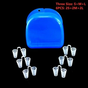 6PC Anti Snoring Reusable Nasal Dilators Nose Vents Sleep Apnea Aids S+M+L - Picture 1 of 11