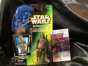 Figura de acción Chewbacca autografiada por Peter Mayhew con certificación JSA - Imagen 1 de 3
