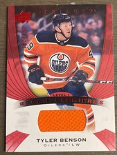 2020-21 Upper Deck Trilogy - Rookie Premieres Red Foil Jerseys #59 Tyler Benson