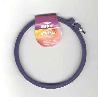 Susan Bates HOOP-La 6" Plastic Cross Stitch  Hoop (Random Color) #14401 2Pk - Image 1 of 2