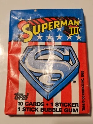 1983 Topps Superman III Cards Pack Sealed NEW!!! - Image 1 of 2