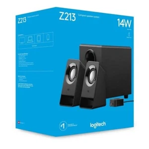 Logitech Z213 Compact 2.1 Speaker System - Black New In Box - Picture 1 of 1