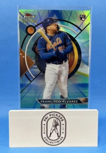 2023 Topps Finest - Blue/Aqua Vapor Refractor #86 Francisco Alvarez /250 (RC) - Picture 1 of 5