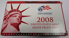 2008 S US Silver Proof Coin Set 3 Slab + OGP COA