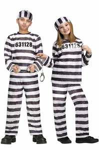 Prisoner Jailbird Child Halloween Costume - Picture 1 of 2