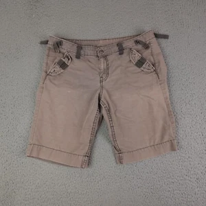 Luck Brand Shorts Mens 30 (34 Actual) Gray Canvas Buckle Grunge Y2K* - Picture 1 of 15
