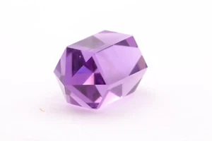 24.5-27.5ct 1pcs Purple Amethyst (Quartz) Crystal 21x12 mm Lab Grown Stone - Picture 1 of 5