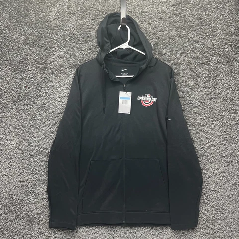 Nike Hoodie Mens Medium Black MLB Opening Day 2022 Season Dri-Fit Sweatshirt Cover