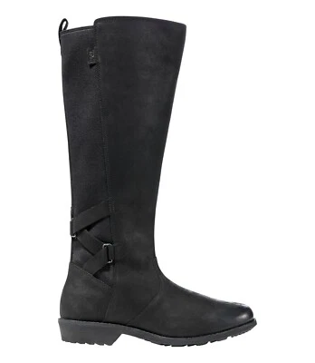NUEVA Bota de Cuero Impermeable Negra Alta Teva Para Mujer Talla 6 Ellery *Par de Pantalla* Foto 1 de 4