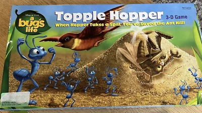 Disney Pixar A Bugs Life Boardgame Topple Hopper 3D Game Mattel Missing 2 Pieces - Image 1 of 4