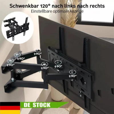 MARKENLOS LED LCD TV Fernseher Wandhalterung schwenkbar Wandhalter neigbar 32 - 75 Zoll