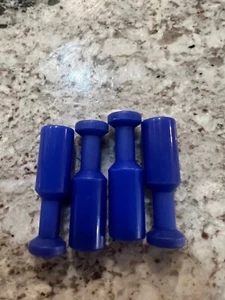 (Pack of 4) Blue Plug Connector Tube OD 12mm Pneumatic Push In Air Fitting - Picture 1 of 4