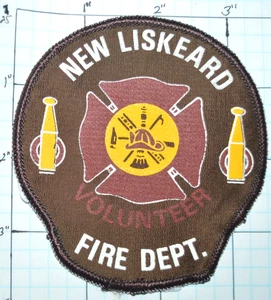 CANADÁ, NUEVO PARCHE DEL DEPARTAMENTO DE BOMBEROS LISKEARD ONTARIO VINTAGE - Imagen 1 de 1