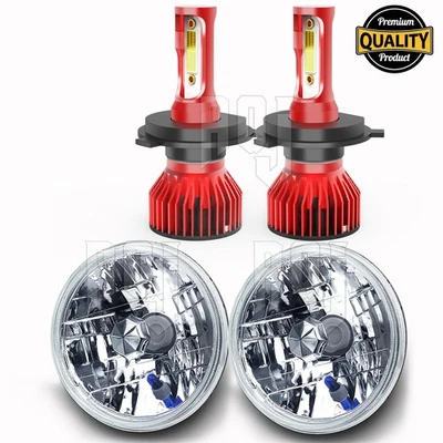 Par de faros redondos LED de 7 pulgadas para International Harvester Scout II 1973-1979 Foto 1 de 4