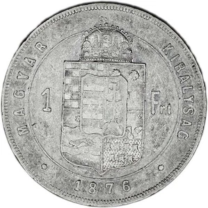 HUNGRÍA moneda 1 florín 1876 XF extremadamente fina - Imagen 1 de 7