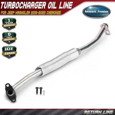 Return Turbocharger Oil Line for Jeep Wrangler 2018-2023 Cherokee Compass 2.0L - Image 1 of 4
