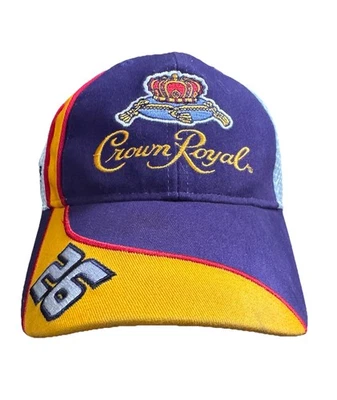 CROWN ROYAL ROUSH FENWAY RACING #26 BASEBALL STYLE HAT WITH SIGNATURES AS SHOWN - Image 1 of 4