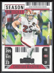 2024 Panini Contenders #86 Christian McCaffrey Season Ticket Retail - Picture 1 of 2
