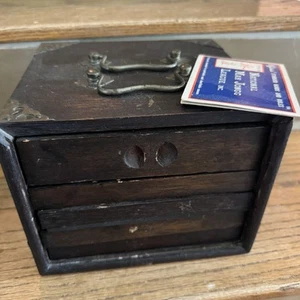 1945 Mahjong Set of Bone & Bamboo Tiles, Betting Sticks,Rules,Dice in Wooden Box - Picture 1 of 24