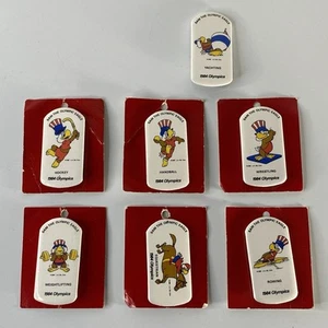 Vintage 1984 LOS ANGELES OLYMPICS' SAM THE OLYMPIC EAGLE  Hockey BUTTON/PIN Lot - Picture 1 of 9