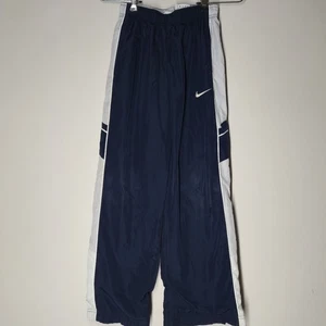 Giacca a vento Nike ragazzo medio blu bianco foderato pantaloni riscaldanti coulisse - Foto 1 di 7