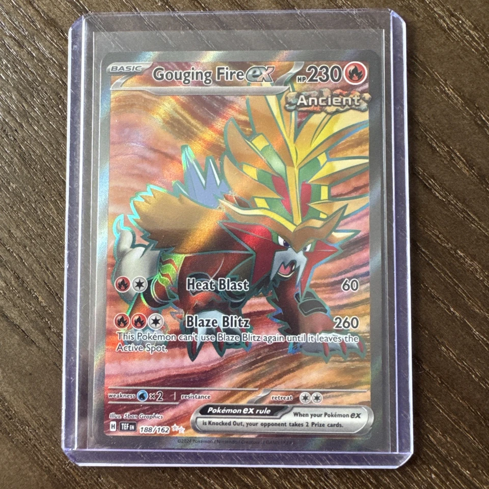 Gouging Fire ex Ultra Rare | SV05: Temporal Forces | Pokémon 188/162 | NM - Image 1 of 1