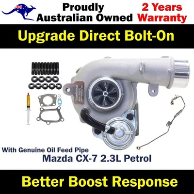 Upgrade Billet Turbo+Oil Feed Pipe For Mazda CX-7 2.3L Petrol - image 1 of 4