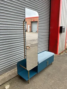 Made.com Lali Hallway Stand in Teal and Marine Green Velvet. RRP £599 - Picture 1 of 5