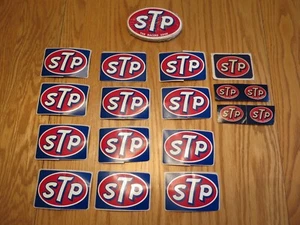 Vtg STP THE RACERS EDGE Decals Stickers NASCAR NHRA 4-3/4" 50 Ct. + Extras - Bild 1 von 16