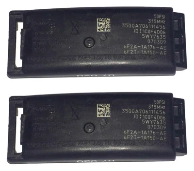 (2) OEM 2006-2008 FORD ESCAPE BAND TYPE TIRE PRESSURE SENSORS TPMS FOMOCO - Image 1 of 3