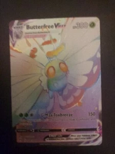 190/189 Butterfree VMAX Secret Rare Rainbow Holo 2020 Pokémon Darkness Ablaze - Imagen 1 de 3