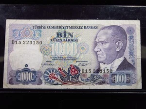 Turkey 1000 Lira L. 1970 ND 1986-1988 Sultan Mehmed Türkiye Bank Money h3150 - Picture 1 of 2