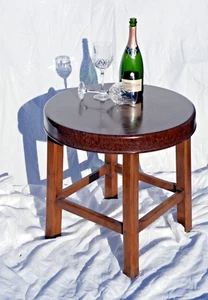 1930's Art Deco Table, Bakelite Top, Oak Legs Goodearl Brothers Ltd High Wycome. - Picture 1 of 8