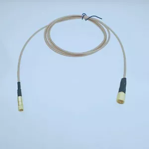 Microdot 10-32UNF Stecker auf M3 Stecker Mini Stecker RG178 KOAXIALKABEL - Bild 1 von 3