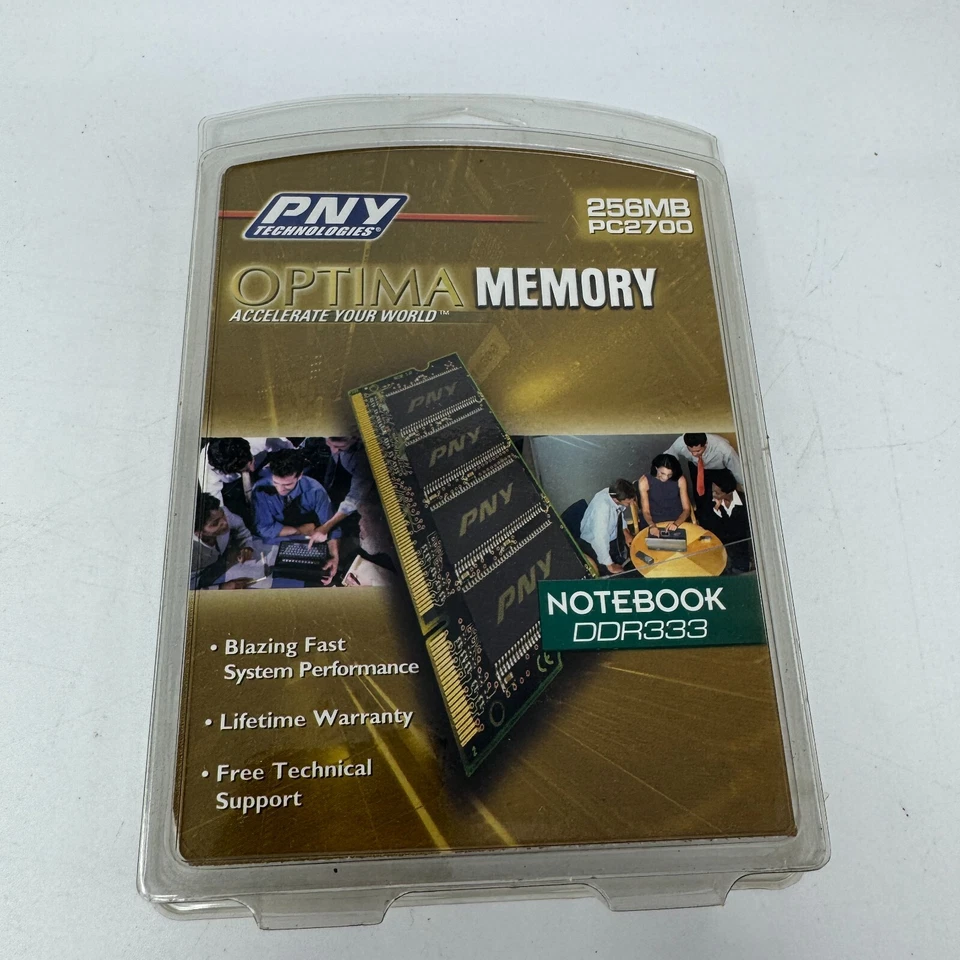 PNY 256MB USA PC-2700 DDR-333 LAPTOP Memory SEALED NEW OLD STOCK - Image 1 of 3