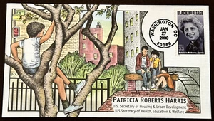 #3371 Patricia Roberts Collins Hand-painted "Black Heritage" single FDC Superb!! - Picture 1 of 1