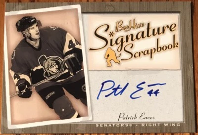 2005-06 Beehive Signature Scrapbook Patrick Eaves SS-EA Ottawa Senators - Image 1 of 2