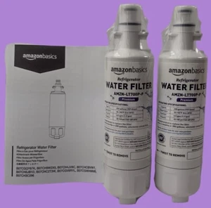 Amazon Basics PREMIUM Refrigerator Water Filter LT700P-P SEALED 2 Pack - Picture 1 of 3