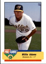 1994 Modesto A's Fleer/ProCards #3055 Willie Adams Gallup New Mexico NM Card